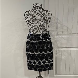 Banana Republic Black and White Polka Dot Skirt